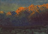 Albert Bierstadt Canvas Paintings - Sunrise in the Sierras